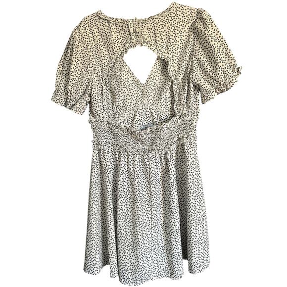 Adorable Indulge Black & White Print Dress Size Large - Picture 4 of 9